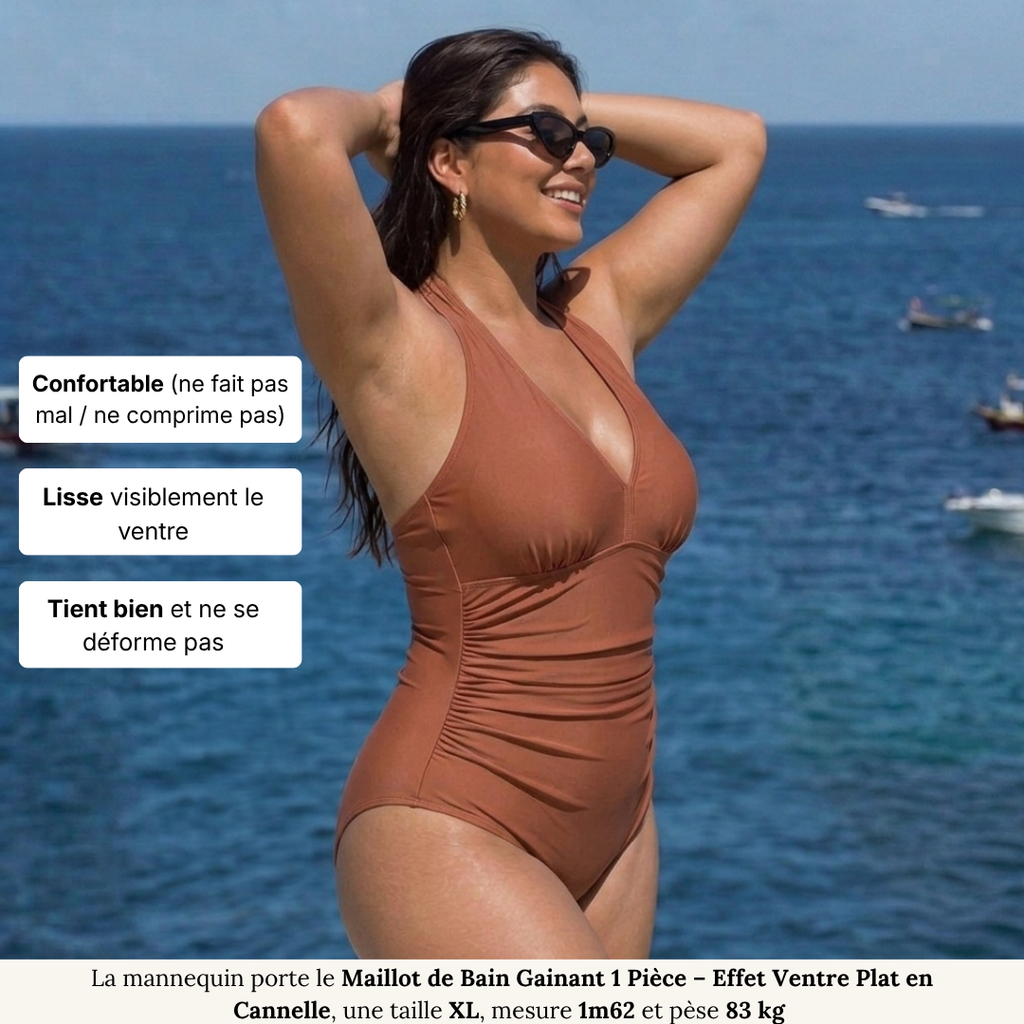 Maillot de Bain Gainant 1 Pièce - Effet Ventre Plat