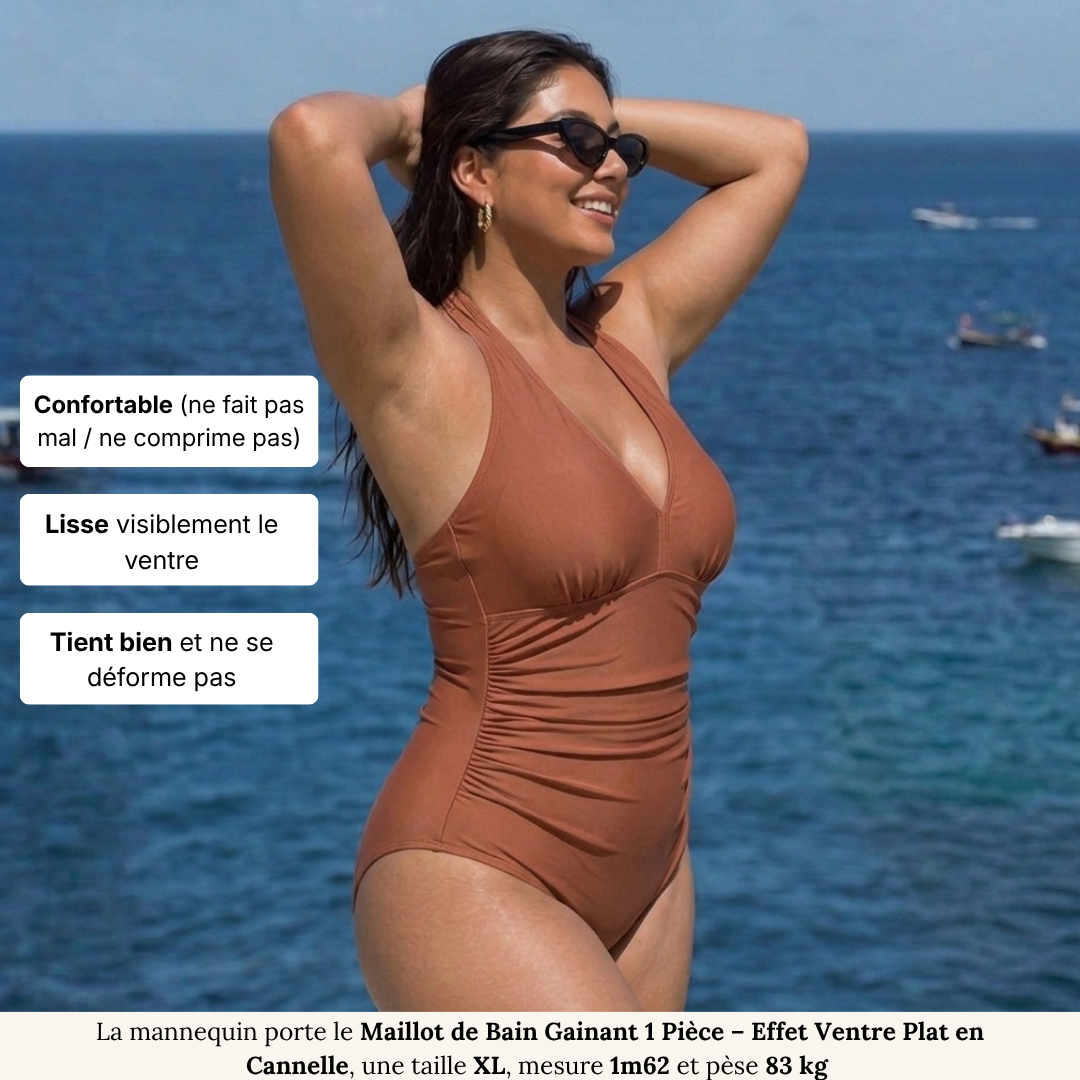 Maillot de Bain Gainant 1 Pièce - Effet Ventre Plat