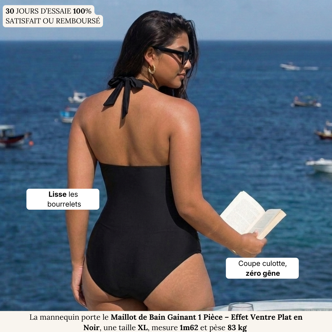 Maillot de Bain Gainant 1 Pièce - Effet Ventre Plat