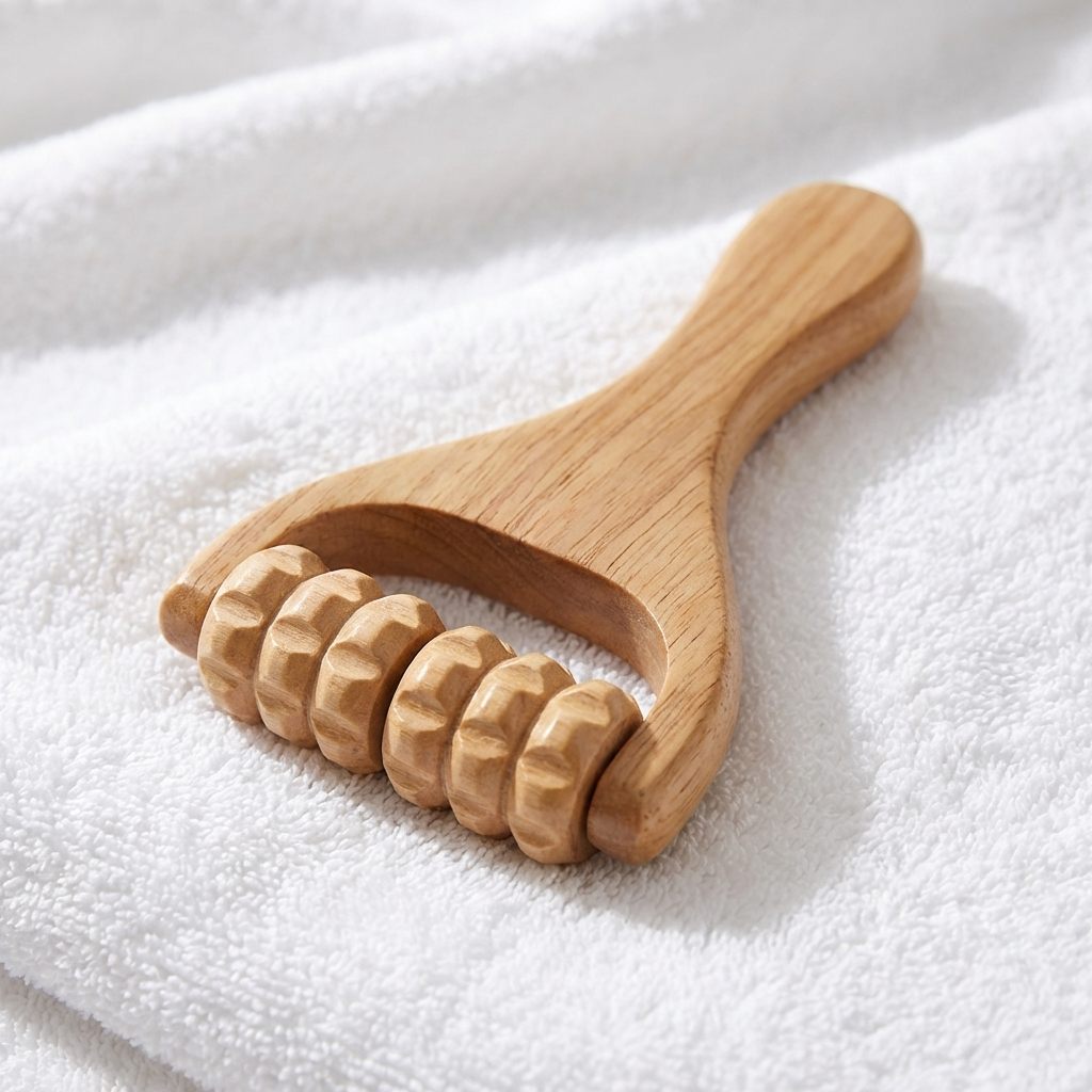 Rouleau en bois anti-cellulite